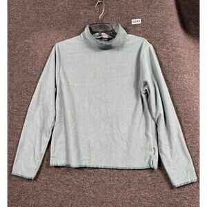 Woolrich Turtleneck Sweater Womens Size M Teal Long Sleeve Polyester